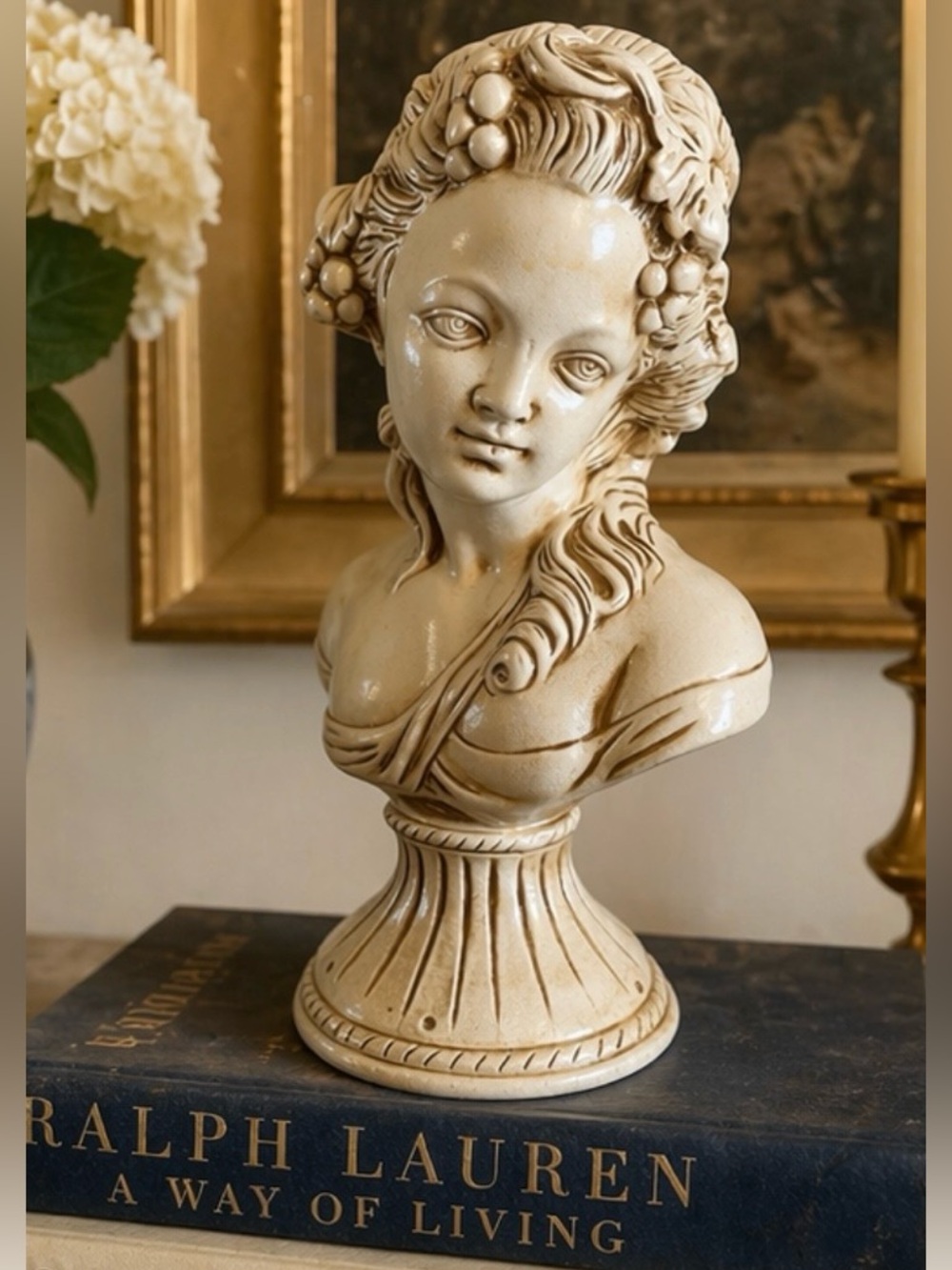 Elegant Cherub Bust Sculpture